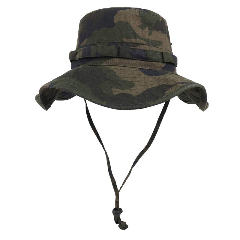 Phaiy Bucket Hat Wide Brim UV Protection Sun Hat Boonie Hats Fishing Hiking Safari Outdoor Hats for Men and Women Camo - Image 1